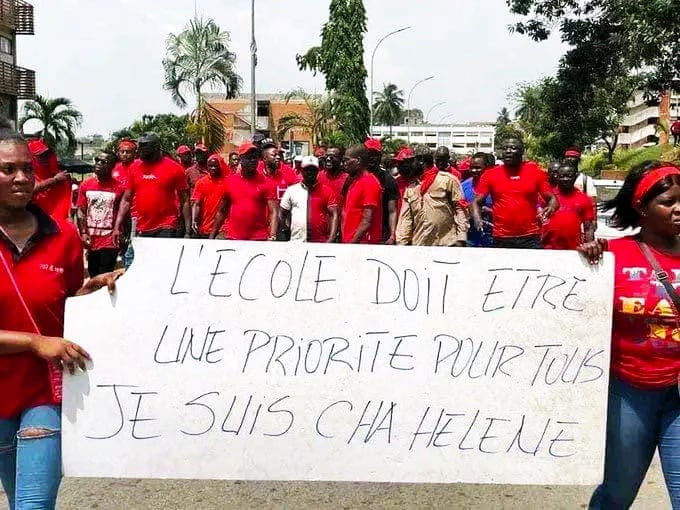 Côte d’Ivoire : La FESCI paralyse les cours dans la commune de Yopougon   pour protester contre la démolition des écoles par le District Autonome d’Abidjan